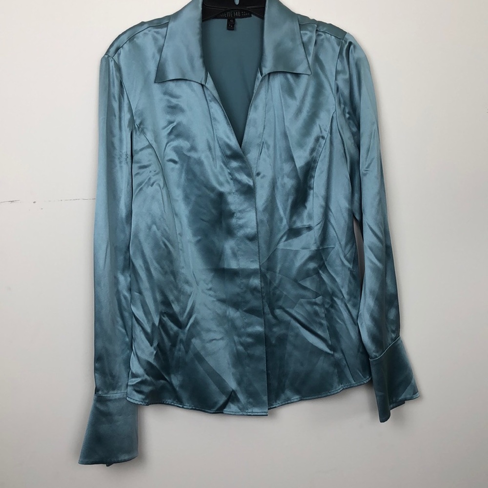 Lafayette 148 Long Sleeve Button Down Shirt 10